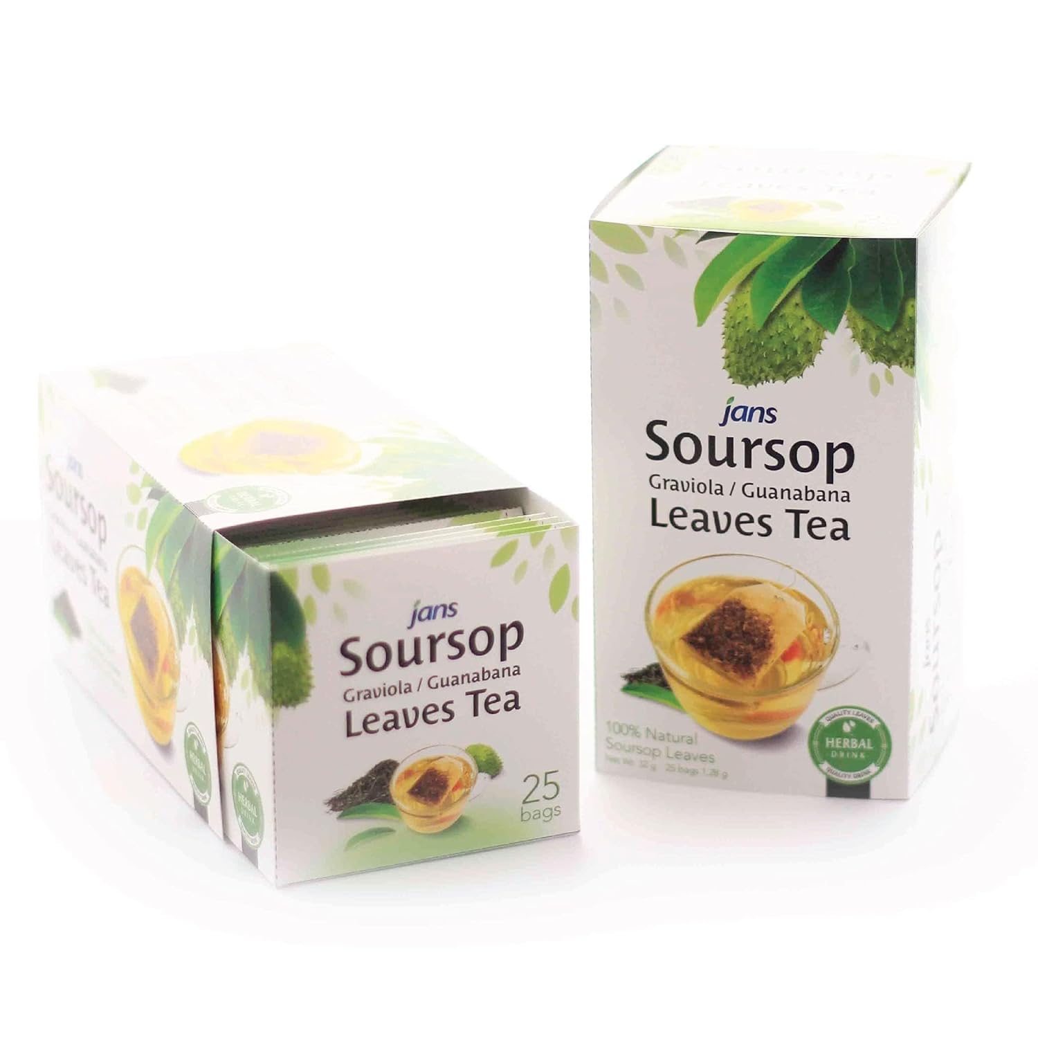 Jans Soursop Tea Bags – Sugar-Free Bedtime Wind-Down Ritual for Mindful Evenings at Home