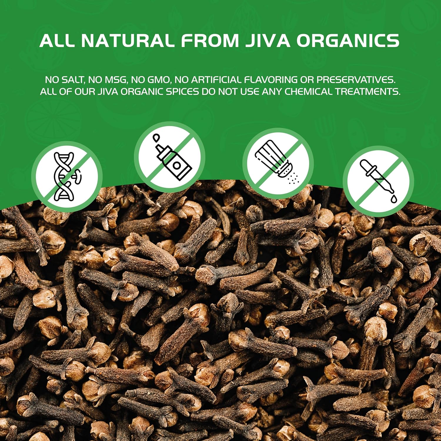Jiva Organic Whole Cloves – Long-Lasting Buds for Simmer Pot Stress Relief, 3.5 oz