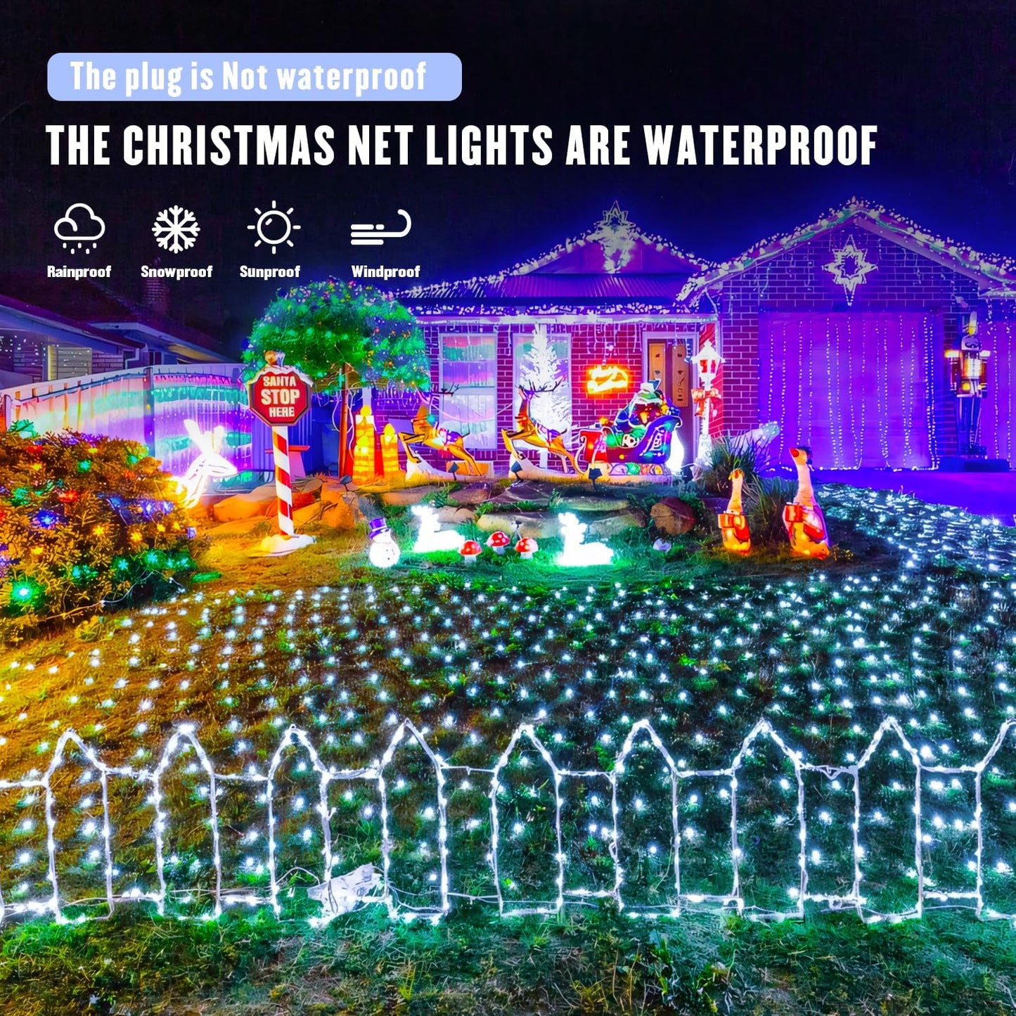 JMEXSUSS 360 LED Bush Lights – Birthday and Christmas Gift for Mom, Waterproof Patio Decor