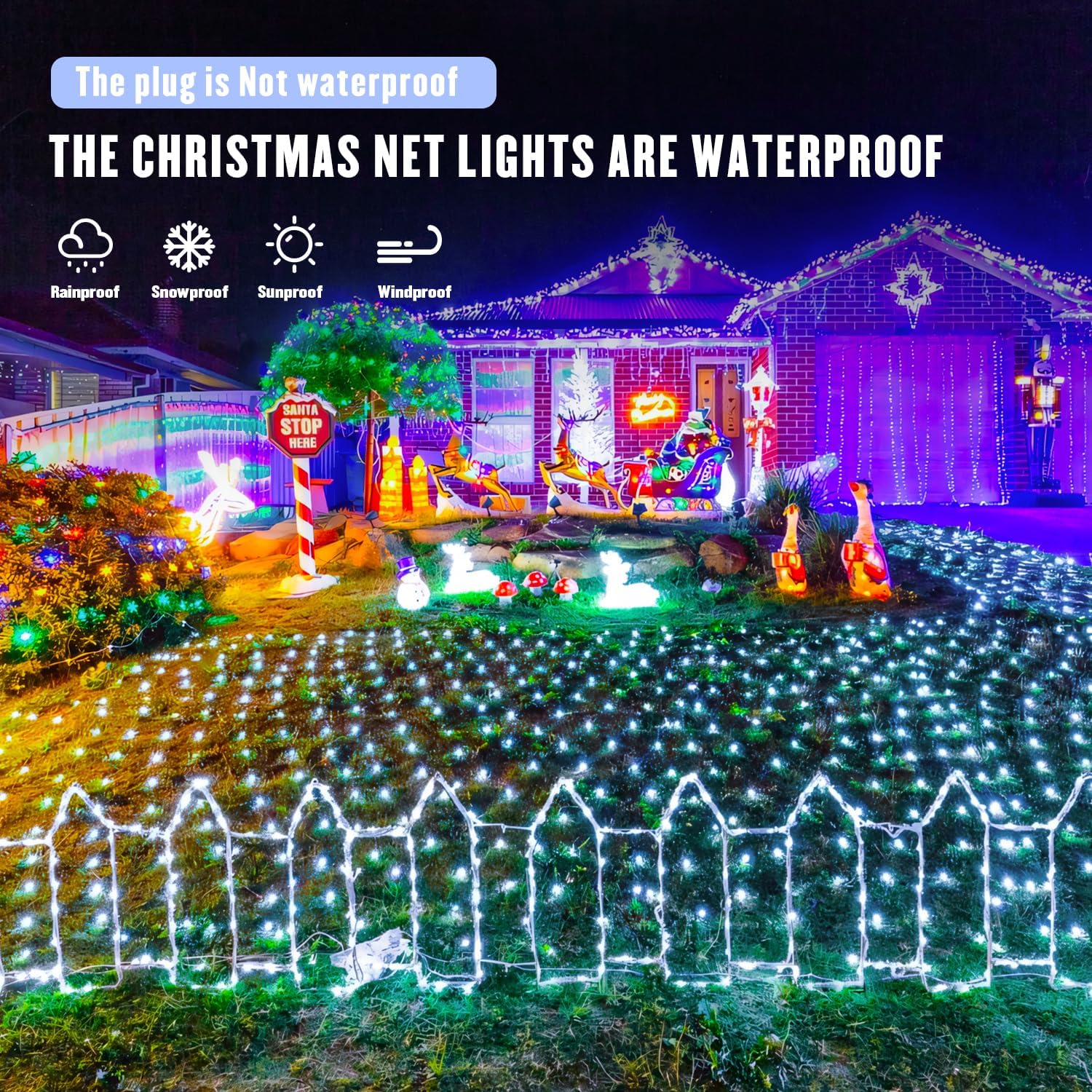 JMEXSUSS 360 LED Bush Lights – Birthday and Christmas Gift for Mom, Waterproof Patio Decor