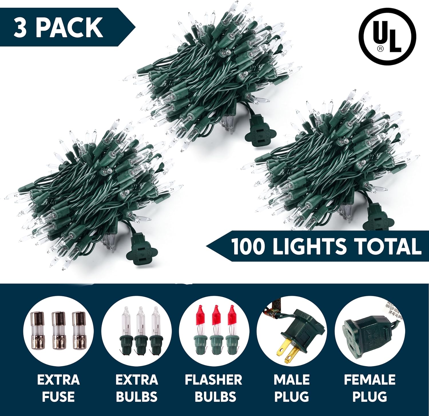 Joiedomi Safe Alternative to Candles – 300 Warm White Mini Lights with IP44 Waterproof Rating and Independent Circuit for Worry-Free Bedtime Glow