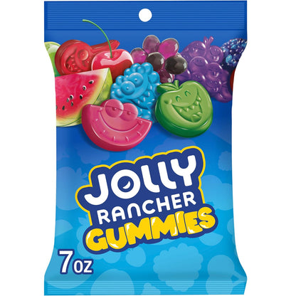 JOLLY RANCHER Gummies Assorted Fruit Flavored Candy Bag – Parent-Approved Family Treat for Lunchbox Stuffers, After-School Snacks, and Weekend Adventures