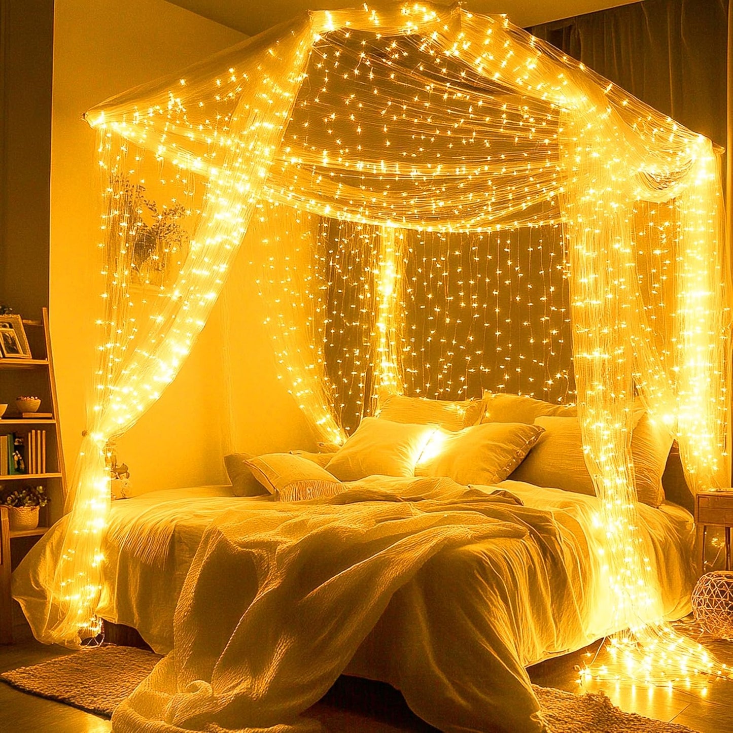 Joomer Cool Touch Starry Lights – Decorative LED Lights for Playroom Walls, Bedside Canopy and Toddler Rooms