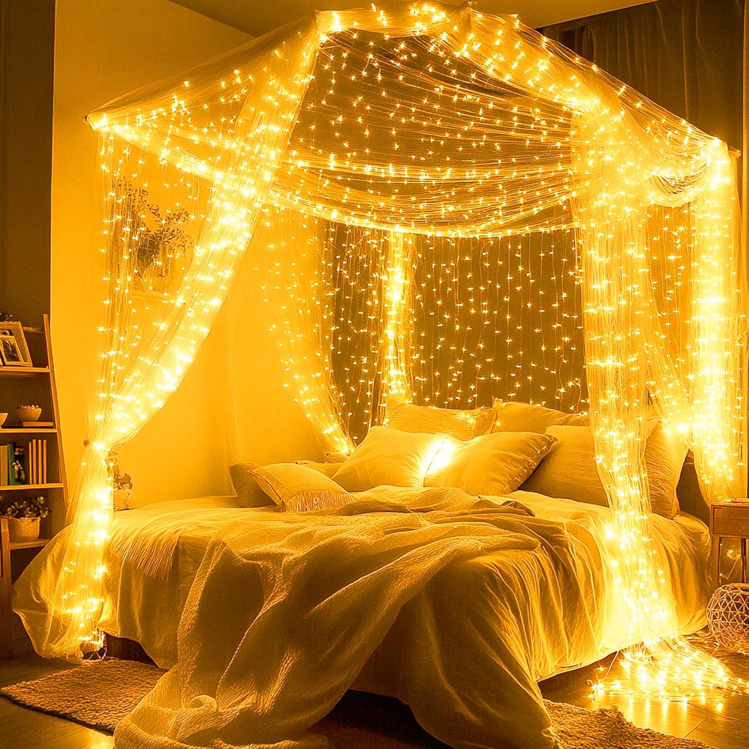 Joomer Cool Touch Starry Lights – Decorative LED Lights for Playroom Walls, Bedside Canopy and Toddler Rooms