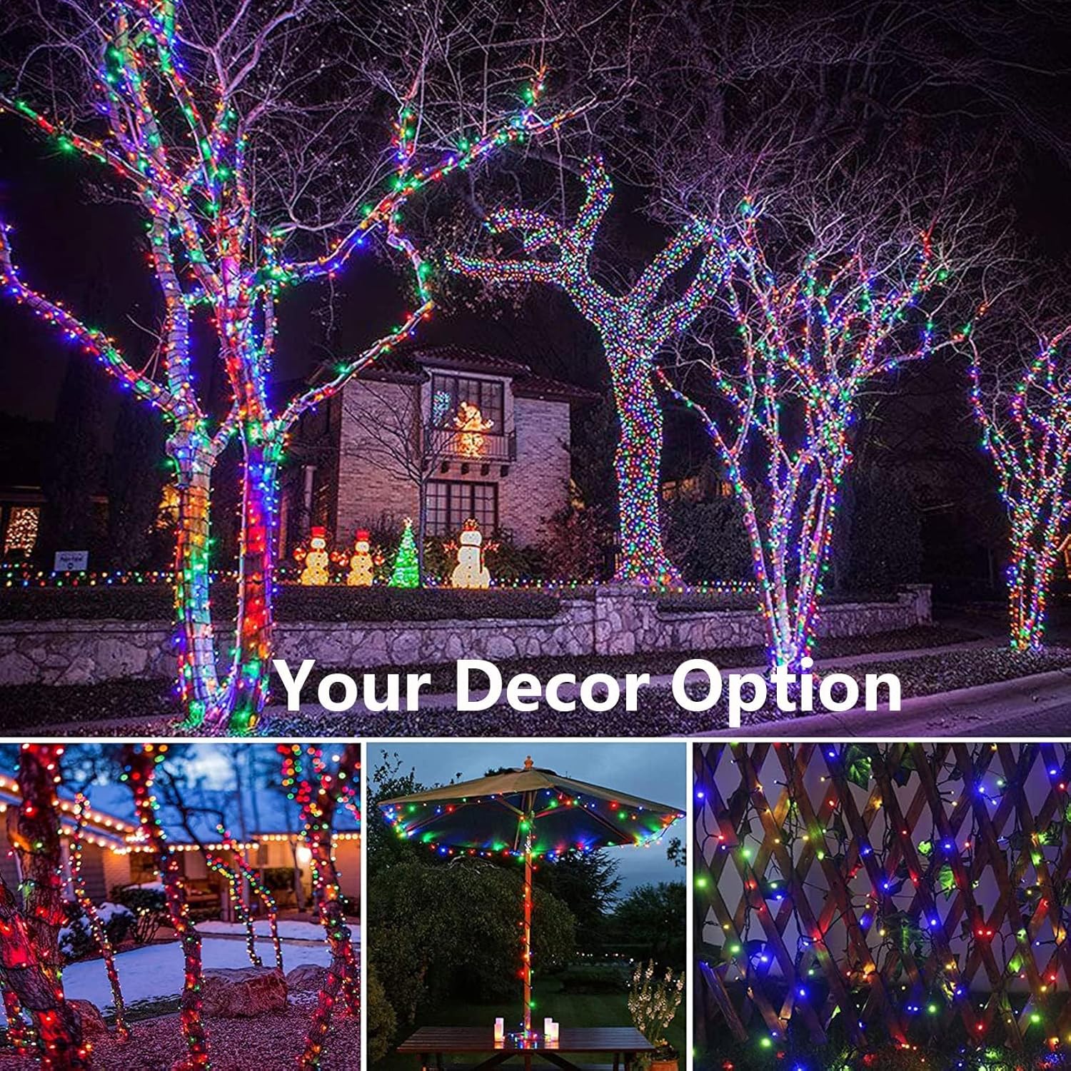 Joomer Solar Patio Lights – No-Electricity Outdoor String Lights for Deck, Porch, and Gazebo with Auto On/Off Light Sensor