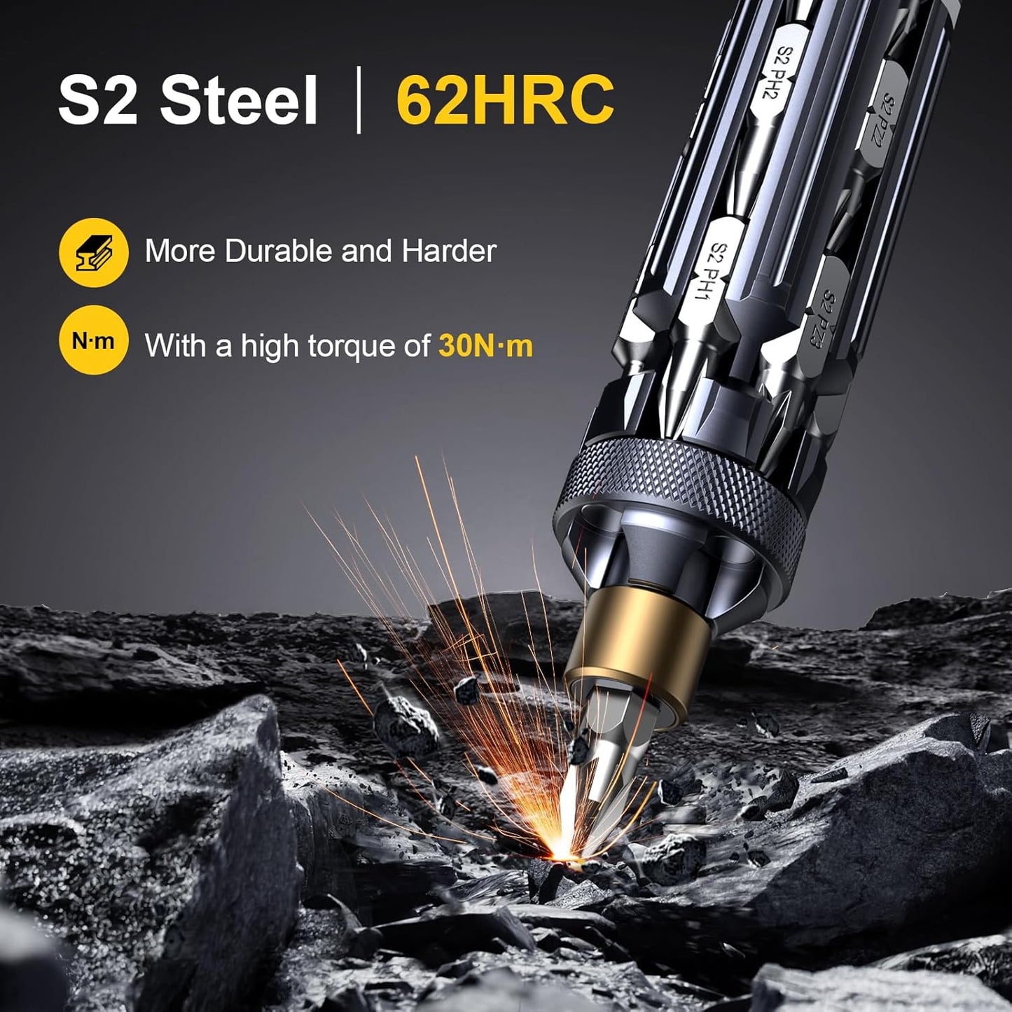 JOREST 19-in-1 Compact Screwdriver Kit – Red Dot Award-Winning Father's Day Gift for the Guy Who Has Everything