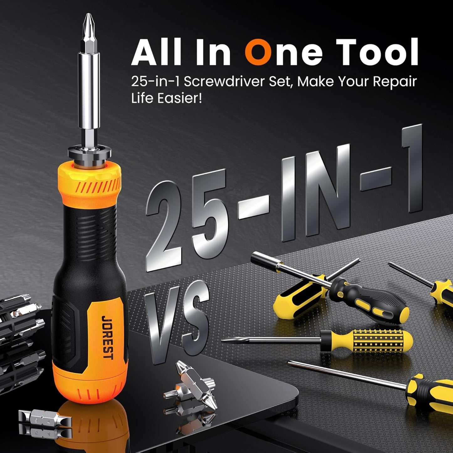 Jorest Multitool Screwdriver Set – Valentine's Day and Father's Day Gift Idea for Men, Handy Dads, and DIY Hobbyists