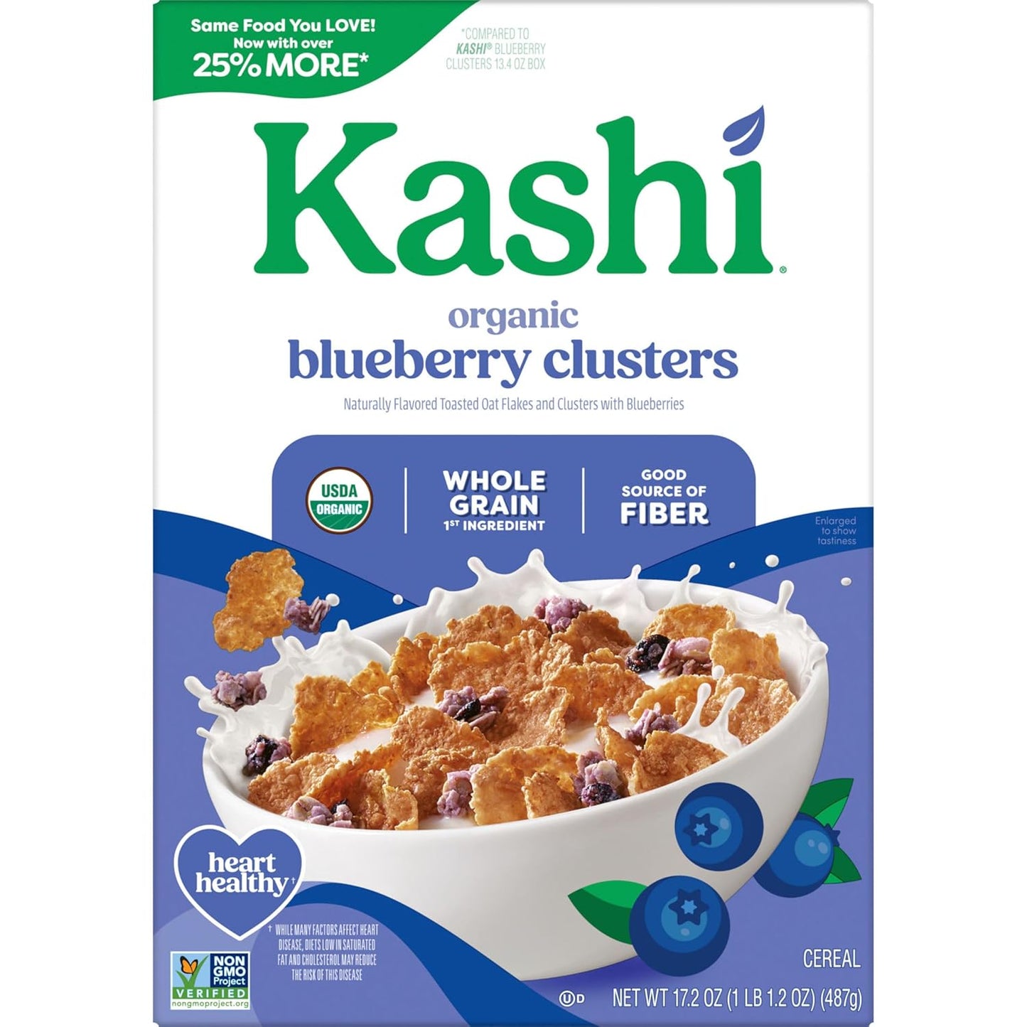 Kashi Blueberry Granola Clusters – Low Sugar Whole Grain Cereal for Gluten-Sensitive Wellness Diets
