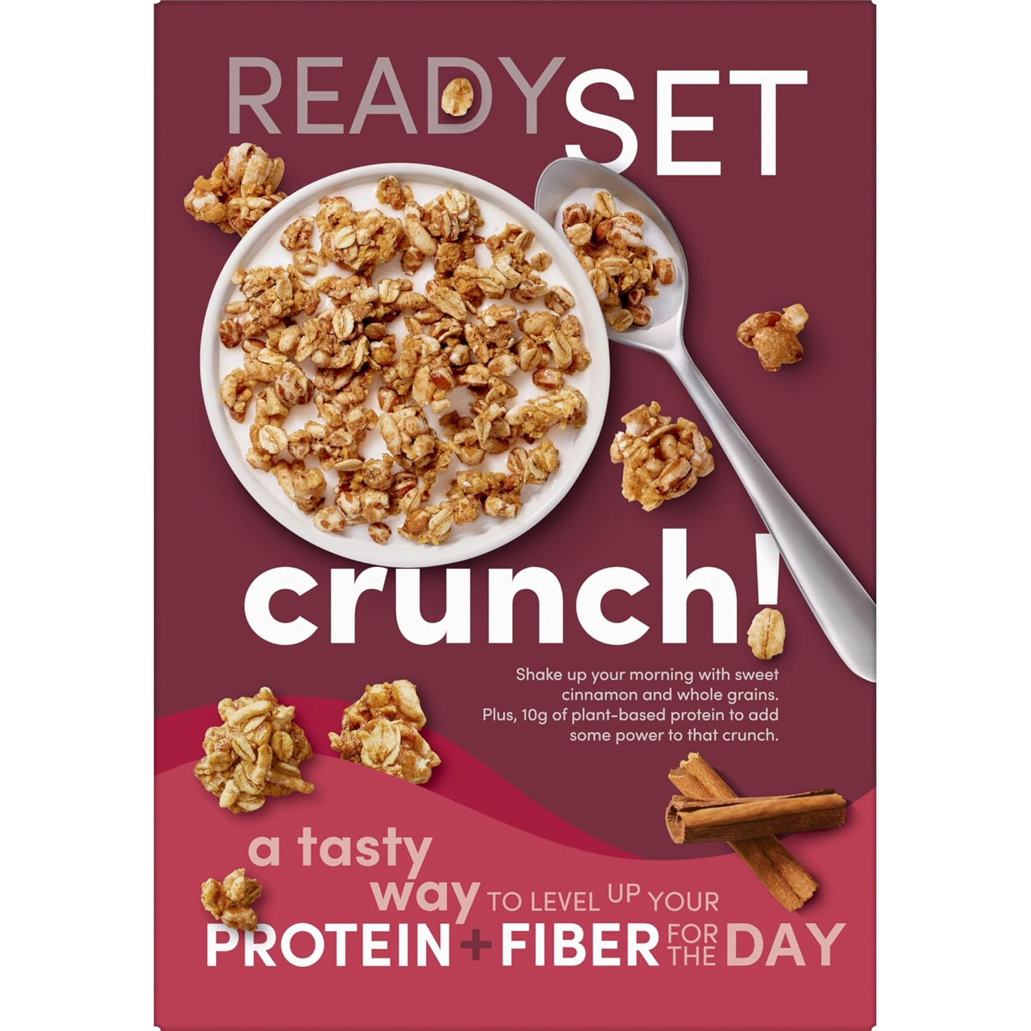 Kashi GO Protein Cereal – Daily Wellness Staple, High-Fiber Cinnamon Crunch Clusters for a Balanced Breakfast Ritual
