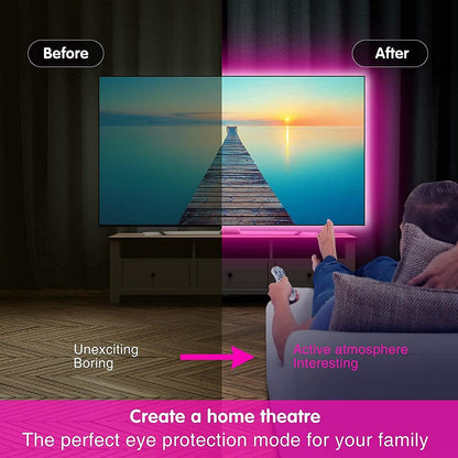 Keepsmile Housewarming Gift LED Lights for Room – 65.6ft Bluetooth Smart Strip with Music Sync and Timer
