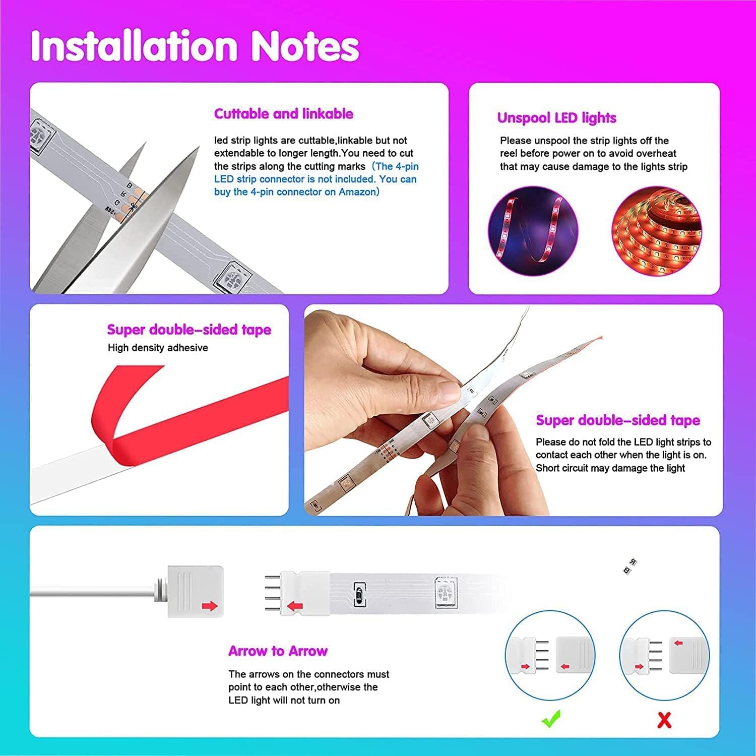 Keepsmile LED Strip Lights No Flame Safe Bedroom Lighting for Children and Teens, Remote and App Controlled RGB Strip