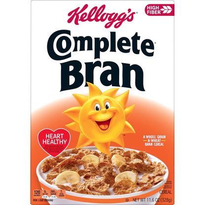 Kellogg's Frosted Bran Cereal – Post-Workout Snack with 16g Whole Grain, Gym Bag Friendly