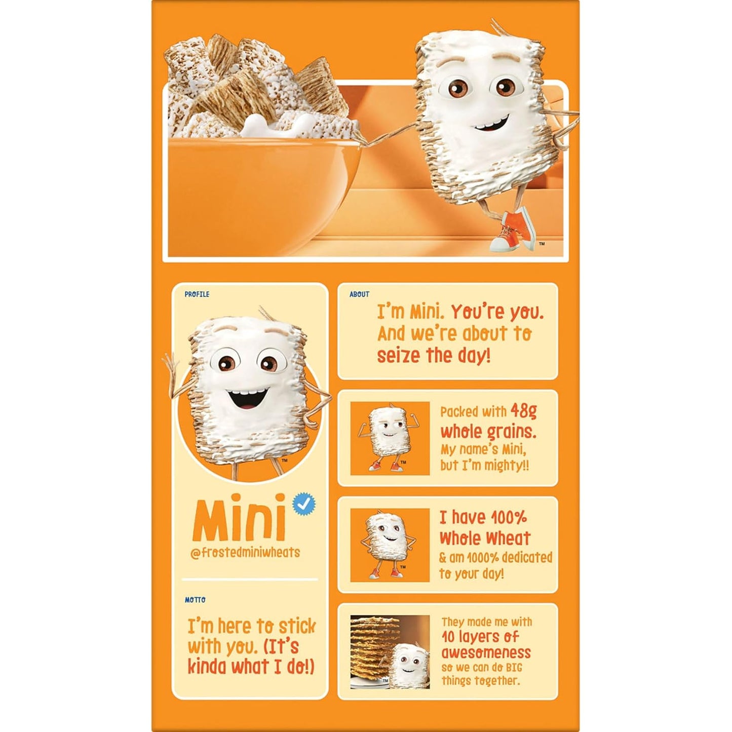 Kellogg’s Frosted Mini-Wheats Cereal – Gut-Friendly High-Fiber Breakfast for Wellness Routines, Spoon-Sized Shredded Wheat