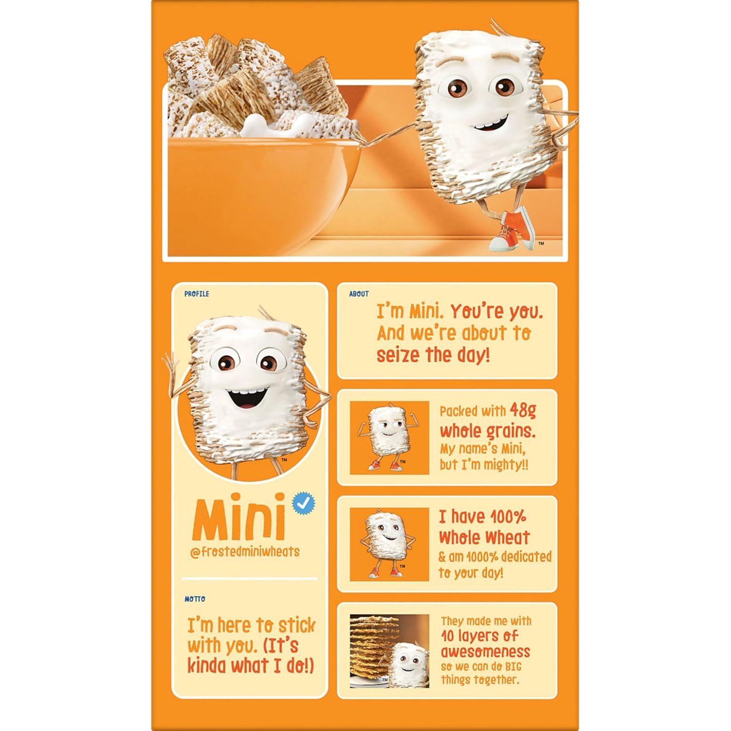 Kellogg’s Frosted Mini-Wheats Cereal – Gut-Friendly High-Fiber Breakfast for Wellness Routines, Spoon-Sized Shredded Wheat