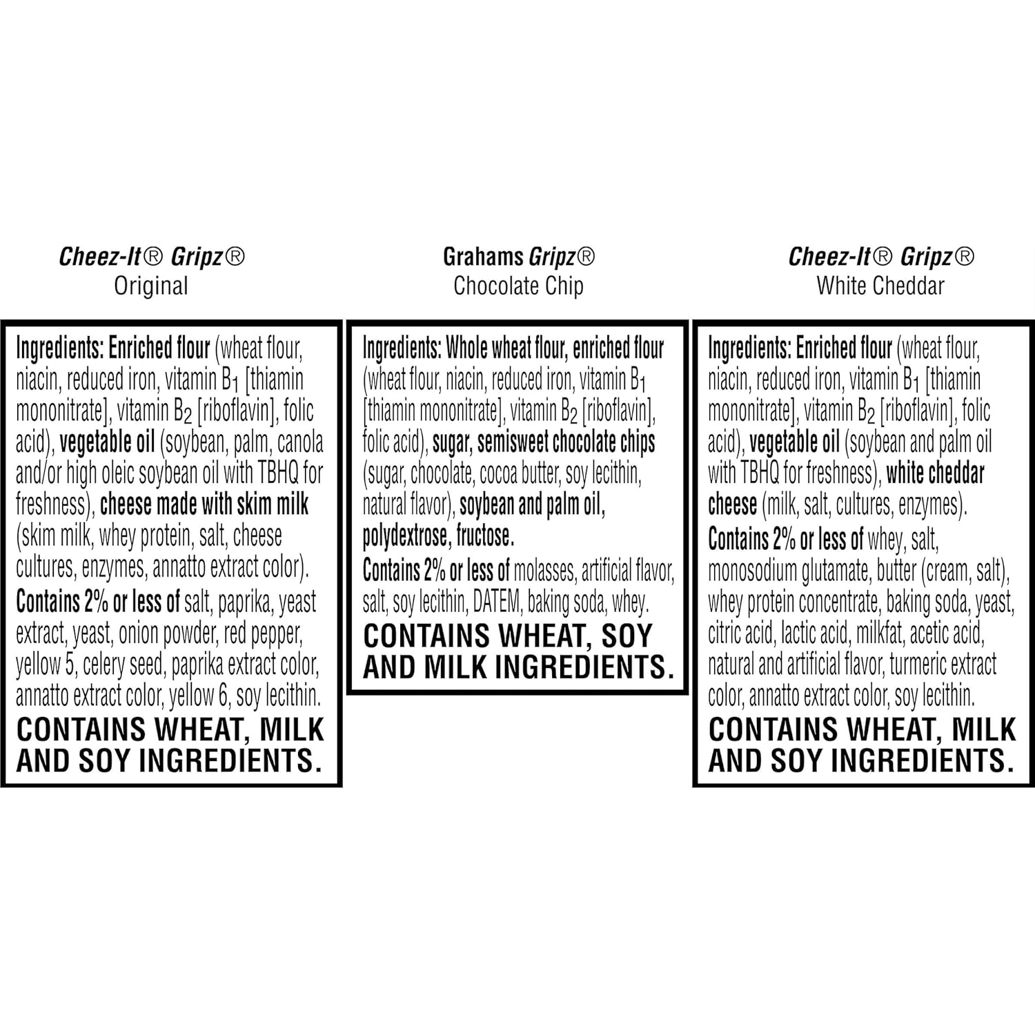 Kellogg's Gripz Mini Snack Pouches with Cheez-It and Grahams – Easy-Open Lunchbox Snacks for Picky School-Age Eaters