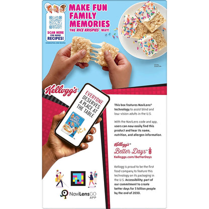 Kellogg's Rice Krispies Cereal – Saturday Morning Cartoons Breakfast for the Playroom, 24oz Box