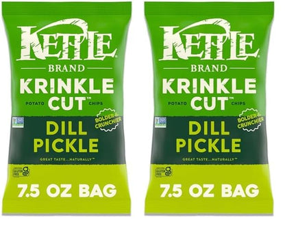 Kettle Brand Potato Chips Backyard Barbeque Kettle Chips, 7.5 Oz – Sturdy Picnic Chips for Beach Days and Hikes
