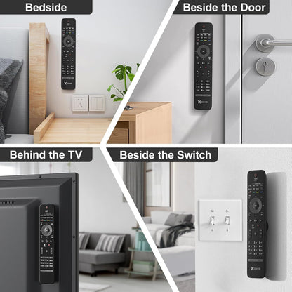 KIDZONE Remote Control Magnetic Mount 6 Pack – Secure Bedside Holder That Keeps Remotes Out of Pet Reach