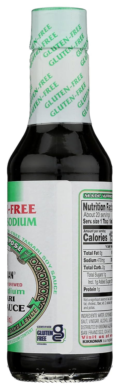 Kikkoman Tamari Gluten Free Soy Sauce – Streamlined Umami Staple for Small Refrigerator Doors