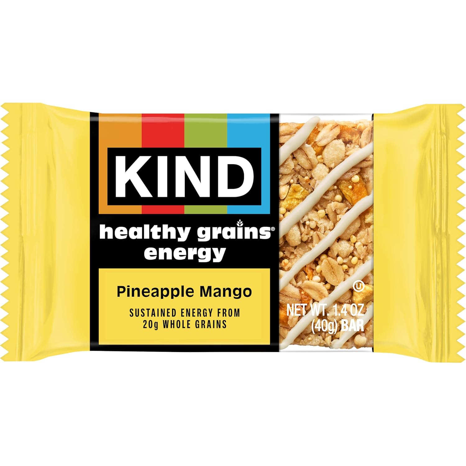KIND Healthy Grains – Commuter Bag Snack for Sustained Mid-Morning Productivity, 5g Fiber and Real Fruit