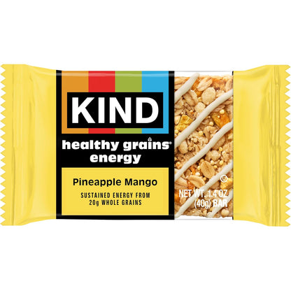KIND Healthy Grains – Commuter Bag Snack for Sustained Mid-Morning Productivity, 5g Fiber and Real Fruit
