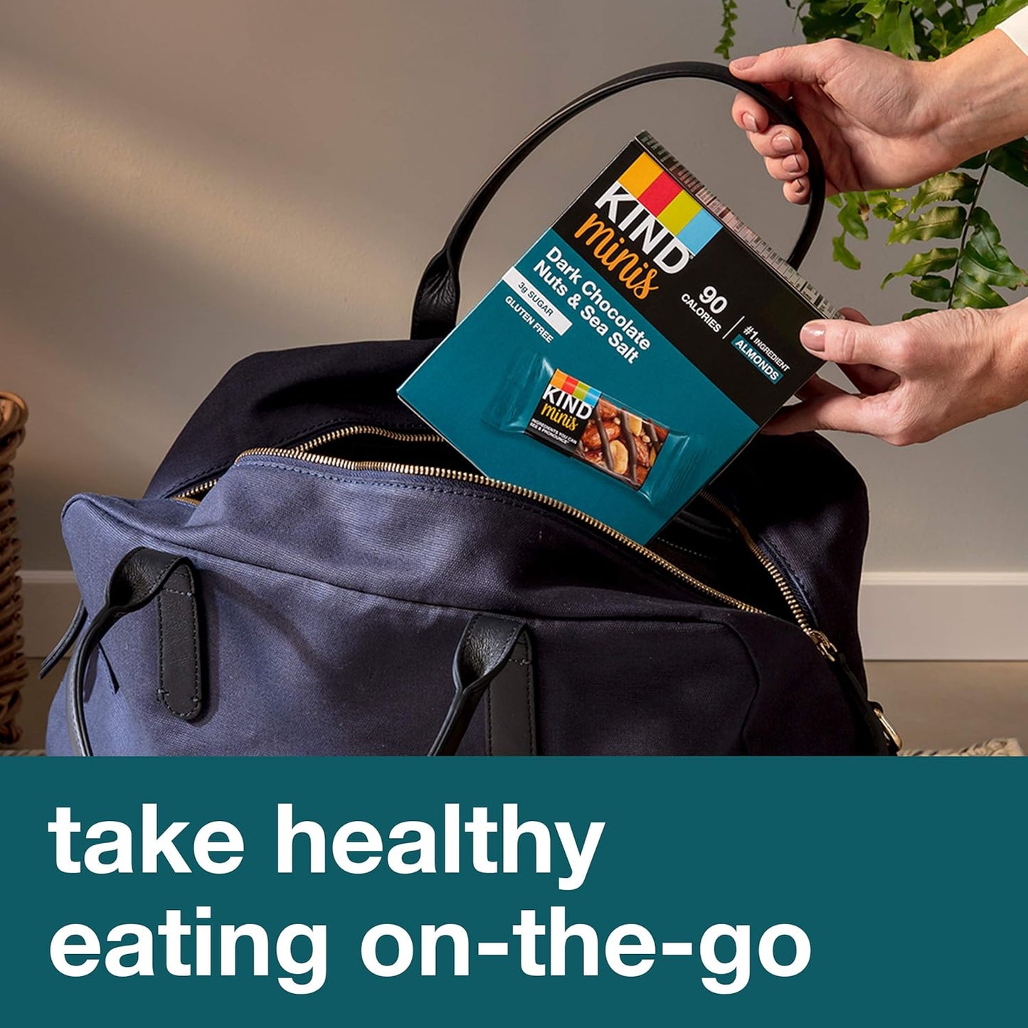 KIND Minis Caramel Almond & Sea Salt – Non Melting Lunch Bag Fuel for Workday Energy