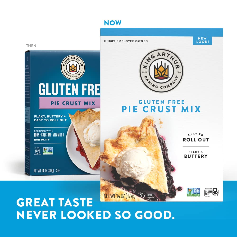 King Arthur Gluten Free Pie Crust Mix – Fortified Iron and B-Vitamin Crust for Health-Conscious Bakers