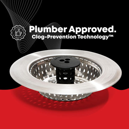Kitchen SinkShroom Rust-Free Stainless Sink Strainer for Open-Concept Minimalist Spaces