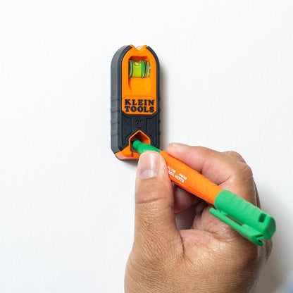 Klein Tools Stud Finder 2-Pack Gift for DIY Beginners, Magnetic Wood and Metal Locator with Carabiner and Built-In Level