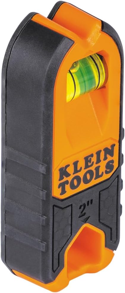 Klein Tools Stud Finder 2-Pack Gift for DIY Beginners, Magnetic Wood and Metal Locator with Carabiner and Built-In Level