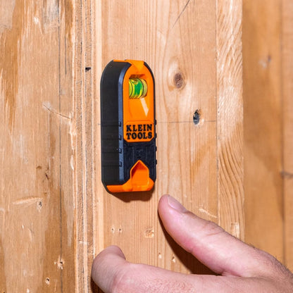 Klein Tools Stud Finder 2-Pack Gift for DIY Beginners, Magnetic Wood and Metal Locator with Carabiner and Built-In Level