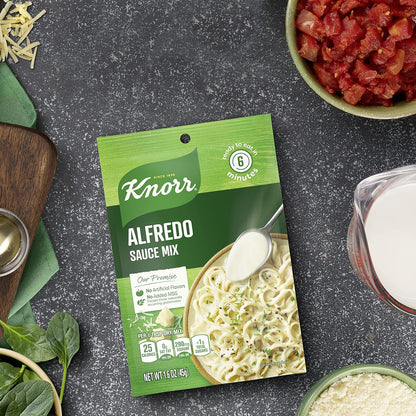 Knorr Creamy Alfredo Pasta Sauce – Wholesome Comfort Sauce for Mindful Weeknight Meals