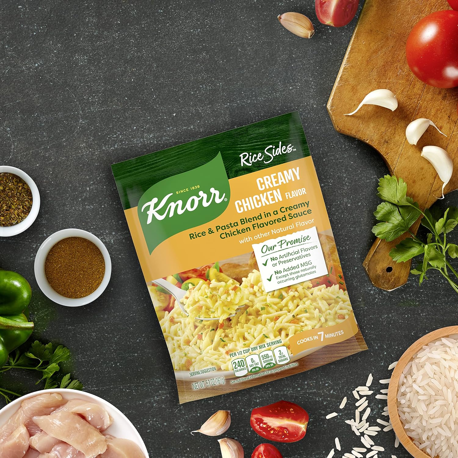 Knorr Creamy Chicken Flavor Rice – Fast Study Break Side for Late-Night Focus Sessions