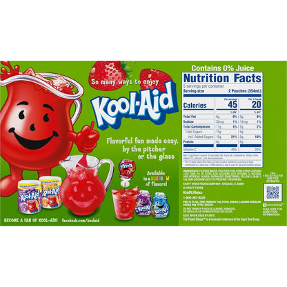 Kool-Aid Jammers Flavored Kids Drinks – Resealable Pouches for Car Rides, Road Trips, and Park Outings