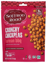 Saffron Road Crunchy Chickpea Snack – Durable Crunchy Snack for Camping and Picnics, Single Serve 6oz