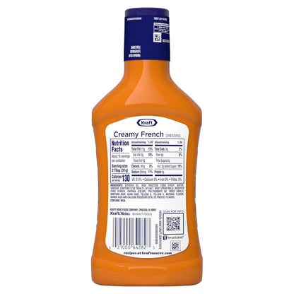 Kraft Creamy French Dressing – Bold Flavor Dressing for Wellness-Focused Home Cooks, 16 fl oz