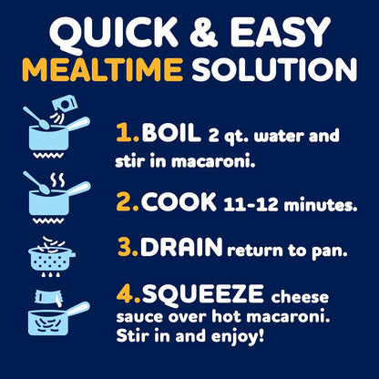 Kraft Deluxe Sharp Cheddar Macaroni & Cheese Dinner for First Apartments and Fast Work-from-Home Lunches