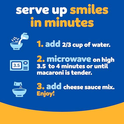 Kraft Easy Mac Microwave Mac & Cheese – Clean Ingredient Side Dish for Uncluttered Meal Prep