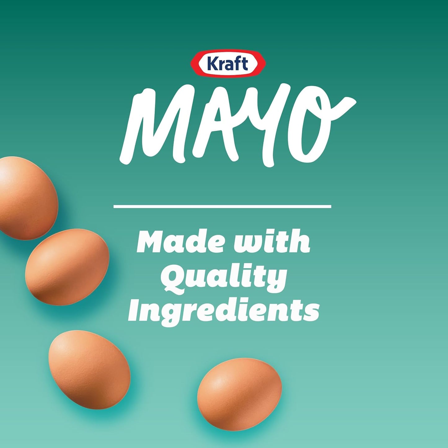 Kraft Real Mayo Creamy & Smooth Mayonnaise for Patio Dining and Resealable Family Cookout Use, 30 fl oz Jar