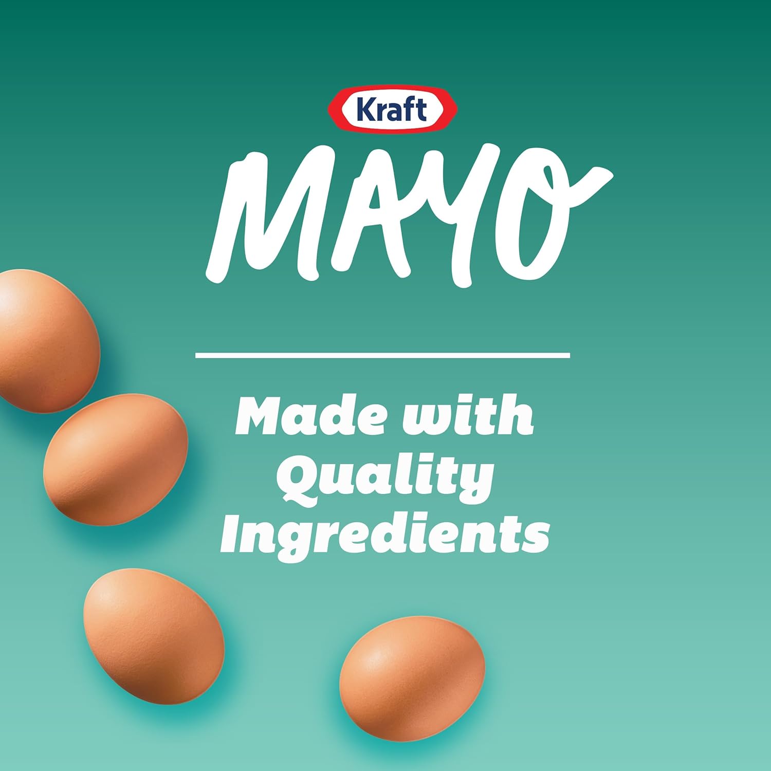 Kraft Real Mayo Creamy & Smooth Mayonnaise for Patio Dining and Resealable Family Cookout Use, 30 fl oz Jar