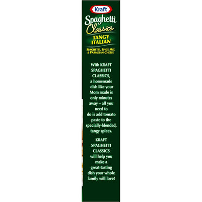 Kraft Spaghetti Classics Kit — Efficient Weeknight Cooking for Working Parents, Ready in Under 30 Minutes, 8 oz