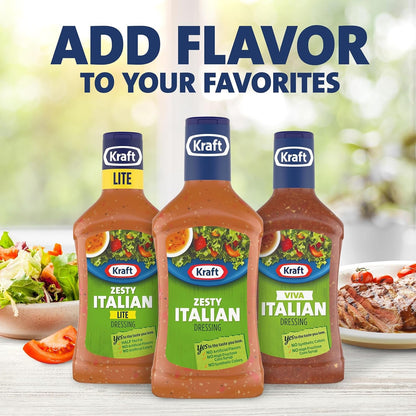 Kraft Zesty Italian Dressing – Backyard BBQ Dip for Celery Sticks and Sliced Tomatoes