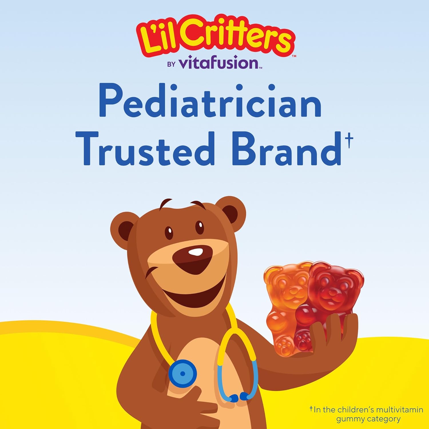 L'il Critters Gummy Vites – Children Wellness Vitamin Routine, 5 Fruity Flavors, 190 Gummies