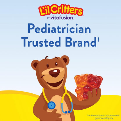 L'il Critters Gummy Vites – Children Wellness Vitamin Routine, 5 Fruity Flavors, 190 Gummies
