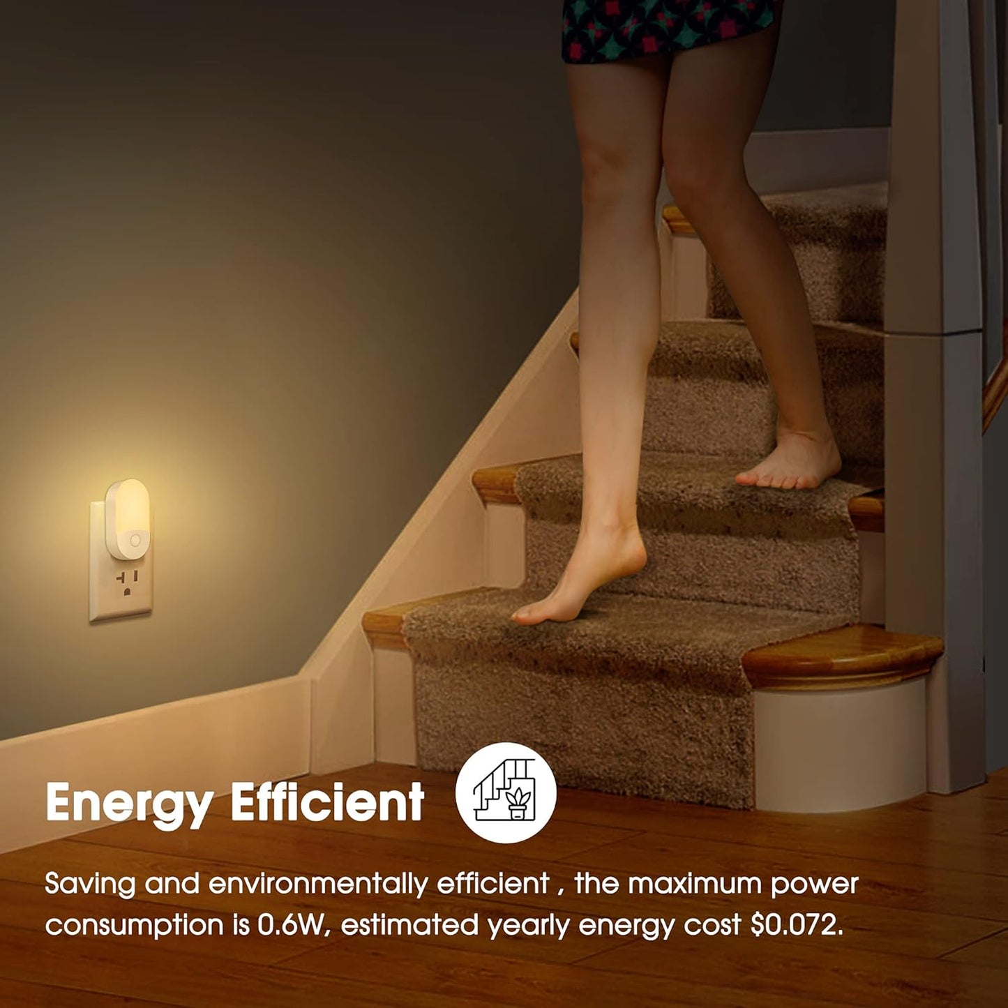 L LOHAS Dimmable Nightlight – Child-Safe Sleep Companion for Nursery, Two-Level Brightness Without Disturbing Sleep