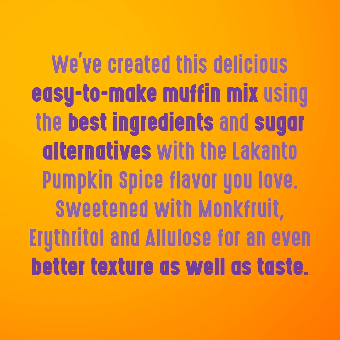 Lakanto Pumpkin Spice Muffin Mix - Easy Bake Mix for Kids Cooking Days and After School Snacks