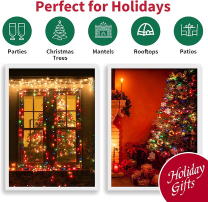 LAMPHOME Connectable Indoor String Lights 100 LED for Apartment Balcony Bedroom Living Room Ambiance