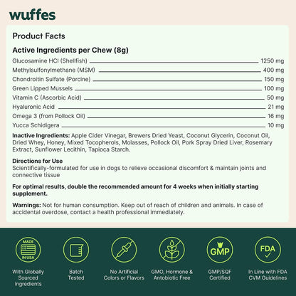 Large Breed Joint Supplement Chews – Daily Wellness Support for Hip and Joint Comfort