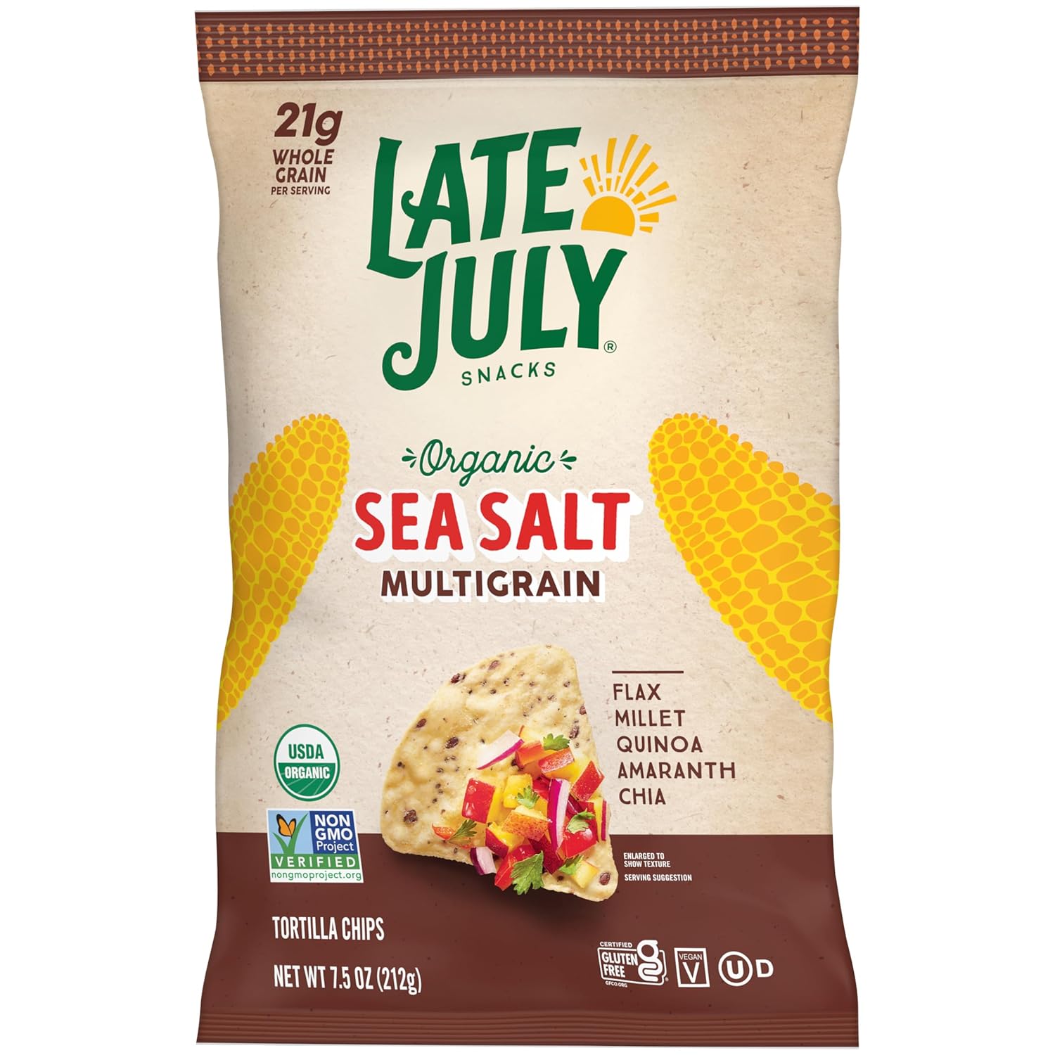 Late July Organic Sea Salt Multigrain Tortilla Chips – Wholesome Playdate Chip for Kids' Table Sharing