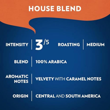 Lavazza House Blend Perfetto Ground Coffee Bag – Valentine's Day Coffee Gift for Her, Premium Italian Medium Roast 100% Arabica for Home Brewing